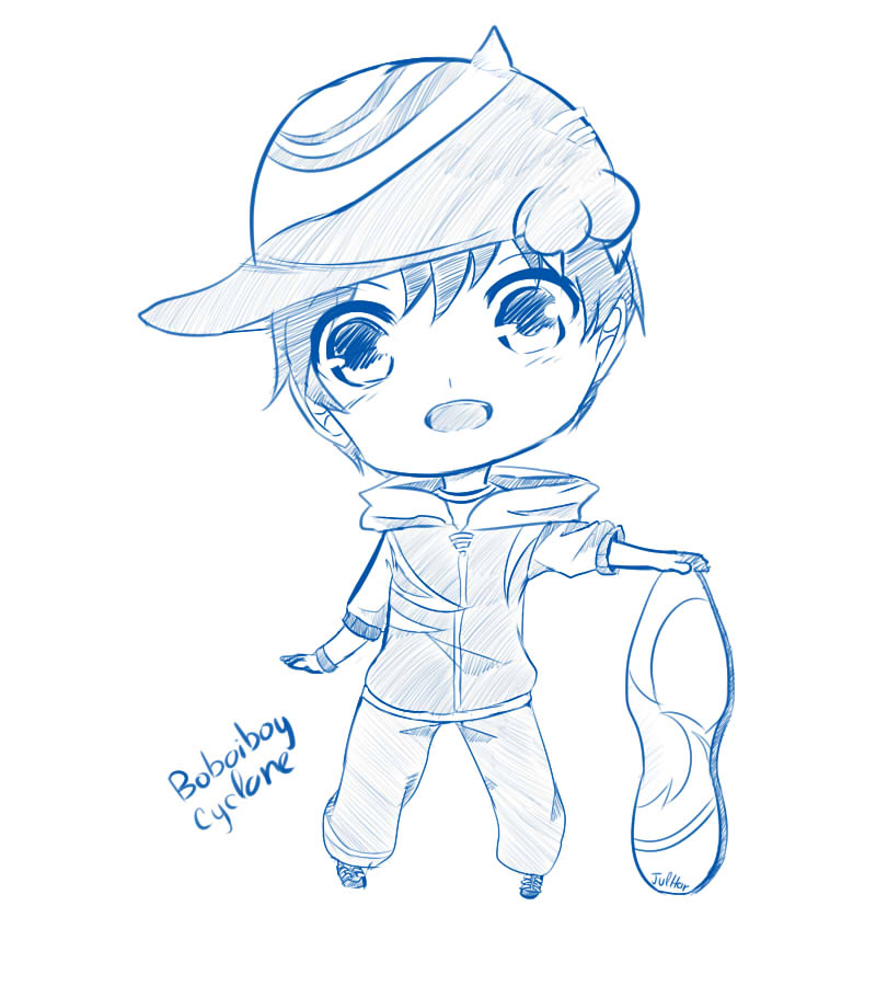 800x900 Cyclone Boboiboy (Sketch) By Dokijulio