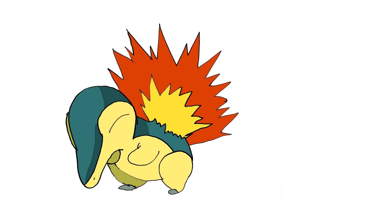 1280x720 How To Draw Cyndaquil (Pokemon)