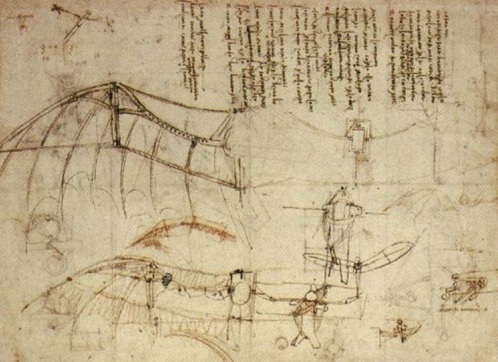 498x362 Da Vinci Invention Drawings