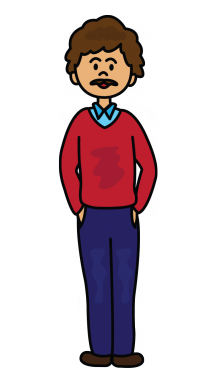 215x382 How To Draw A Father, Easy Step By Step Drawing Tutorial