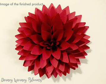340x270 Dahlia Drawing Etsy