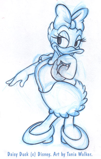 398x625 Sketch Daisy Duck By Animator