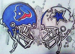 300x219 Dallas Cowboys Drawings Fine Art America