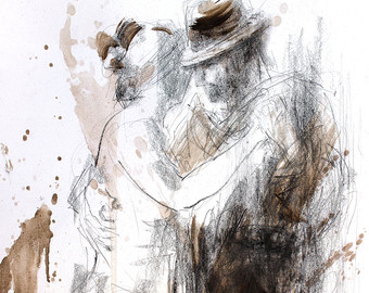 340x270 Dance Drawing Etsy