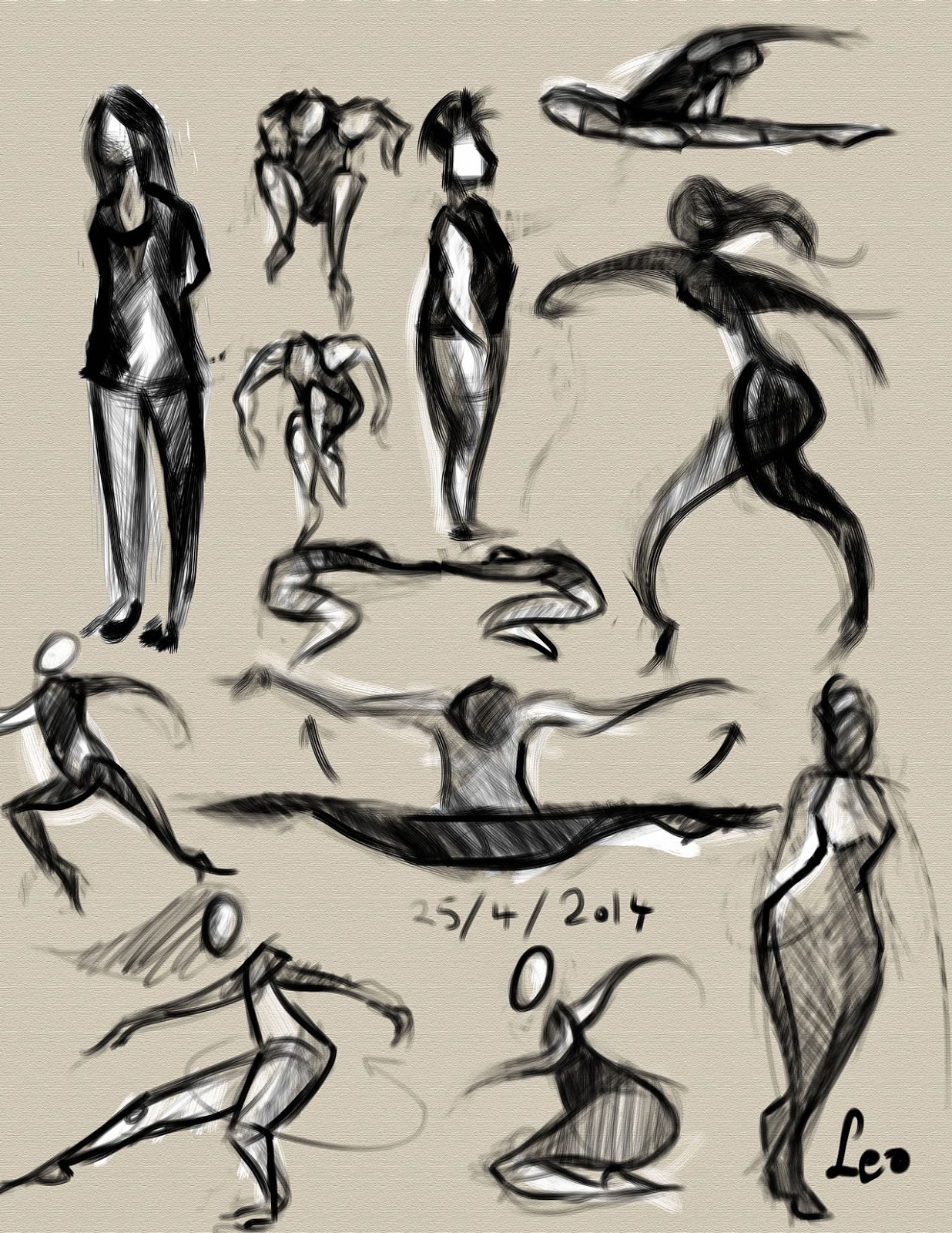 1236x1600 Dance Sketches