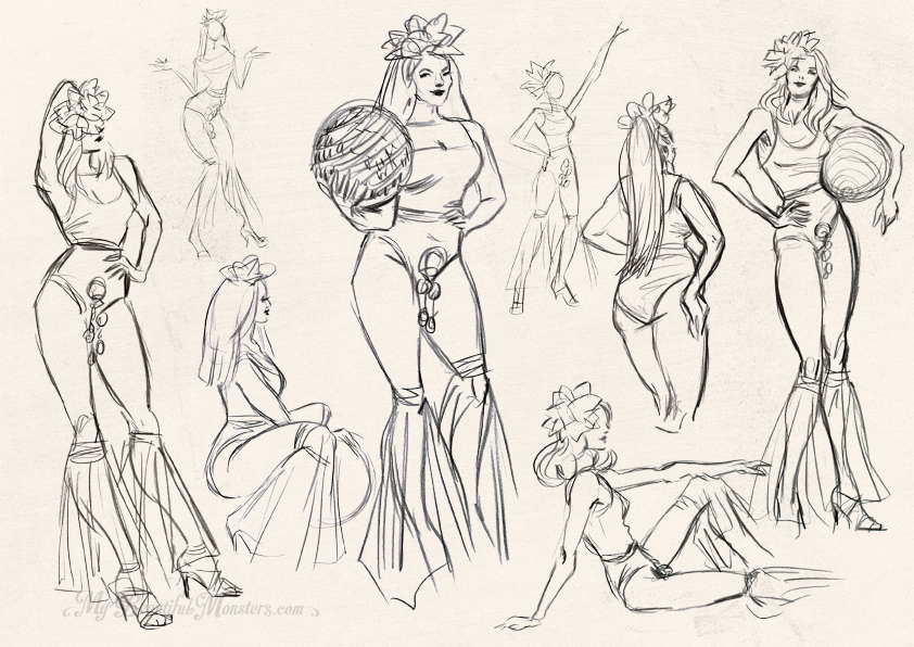 842x596 Life Drawing My Beautiful Monsters