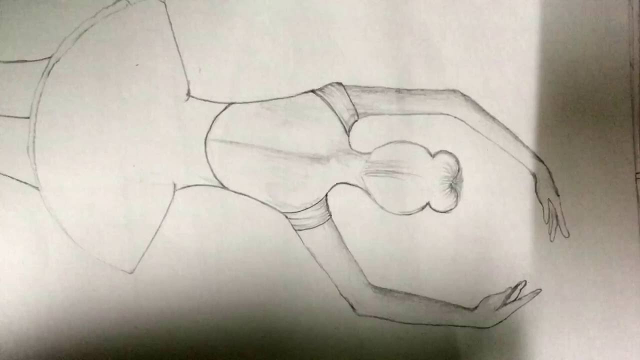 1280x720 How To Make Sketch Of A Dancing Girl