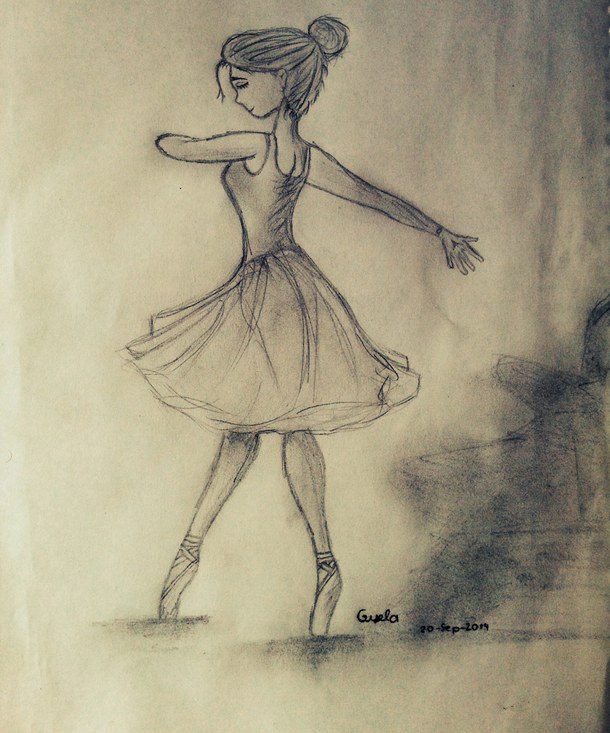 610x733 Ballet, Dance, Draw, Drawing, Girl, Neverstop, Ilovethis