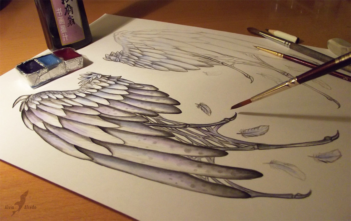 1124x710 Fallen Angel's Wings