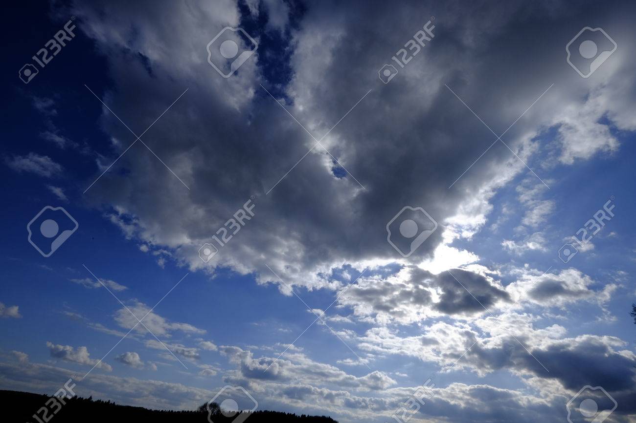 1300x866 Dark Clouds Are Drawing Stock Photo, Picture And Royalty Free