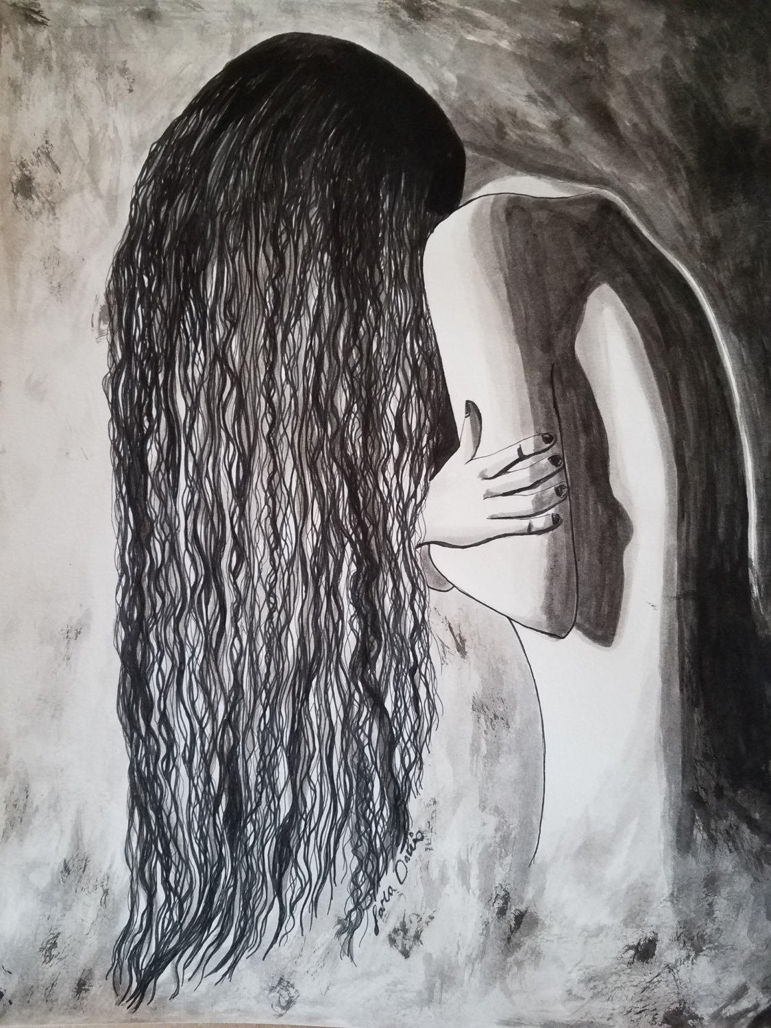 1125x1500 Cold Dark Art Emotional Dark Art Pen Amp Ink Drawing