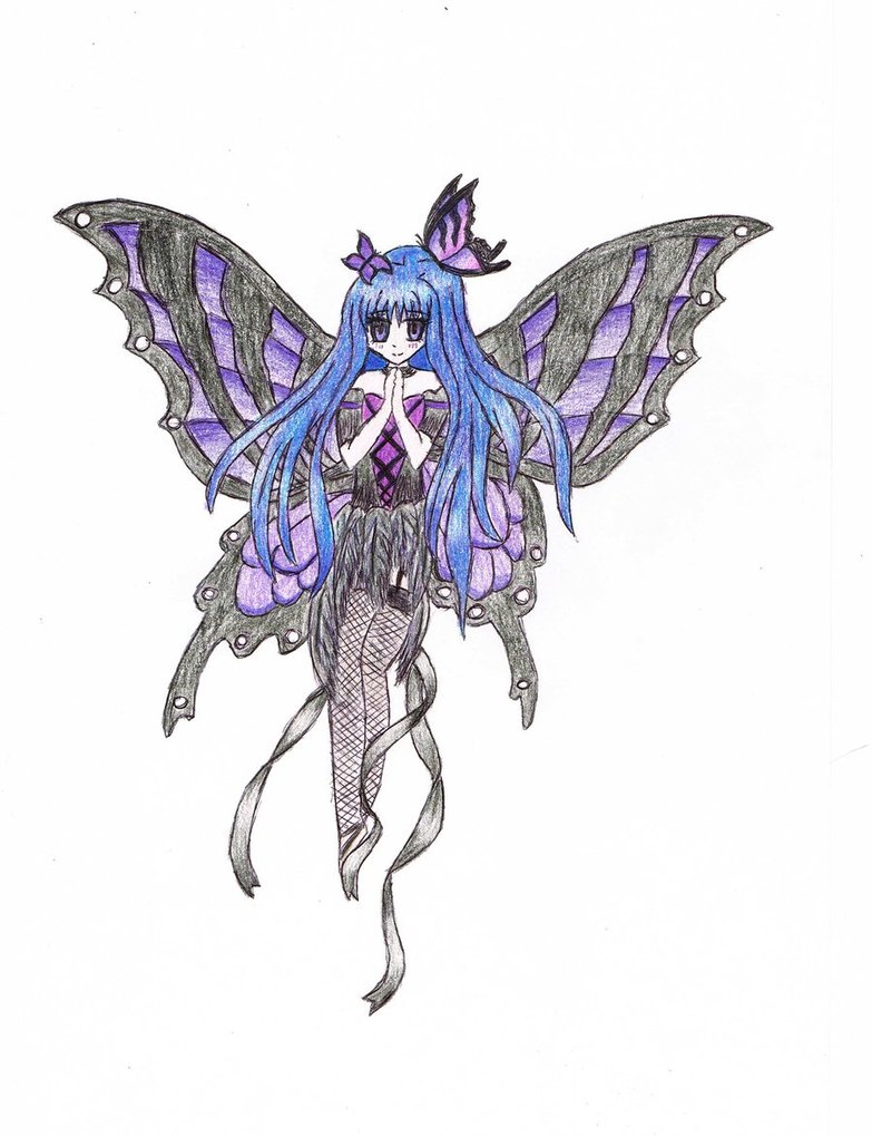 783x1020 Dark Anime Fairy By Animevampireneko