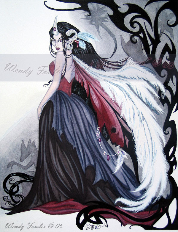 600x780 Dark Art The Dark Fairy Queen, Wendy Ennaedwyn Fowler, Scifi