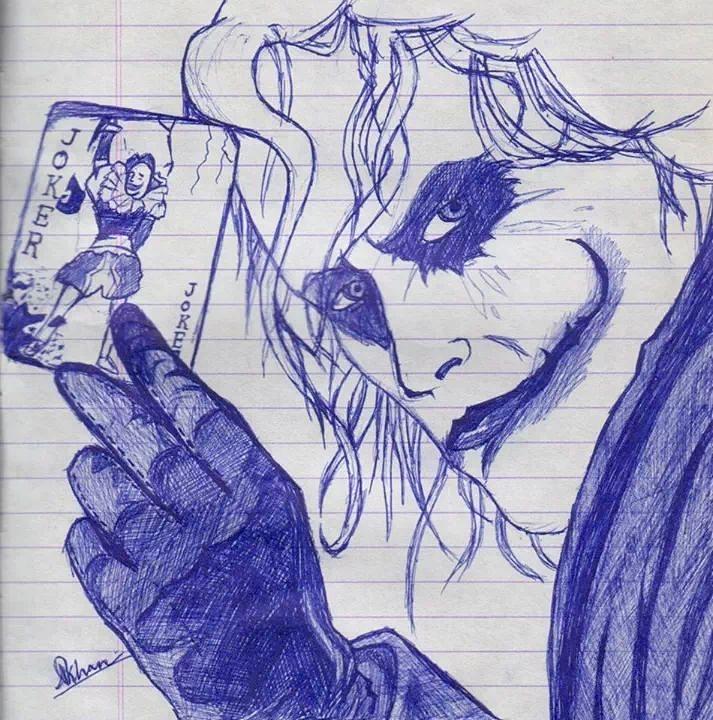 713x720 Joker Dark Knight Drawing By Aquib Khan