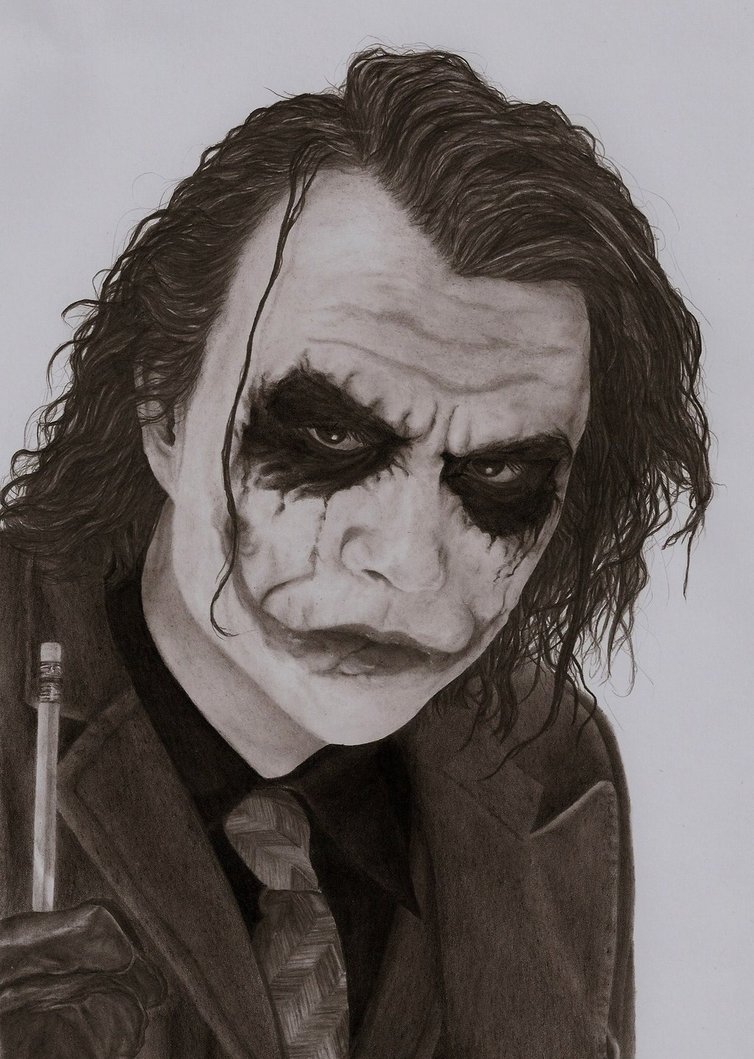 Dark Knight Joker Drawing at GetDrawings | Free download