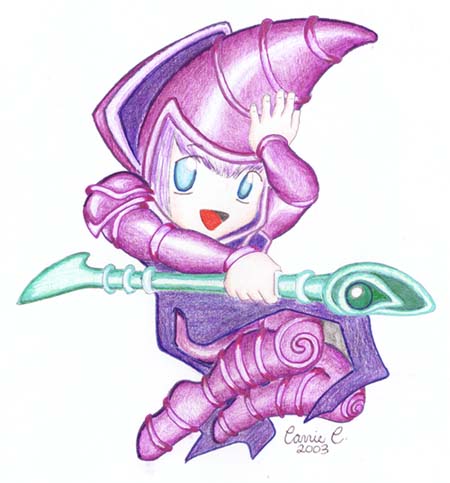 450x483 Chibi Dark Magician By Carebearmid