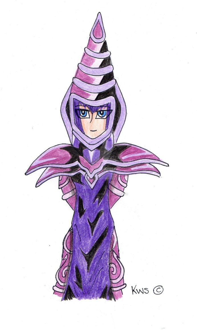 691x1155 Dark Magician Drawing By Krestenawolfshadow