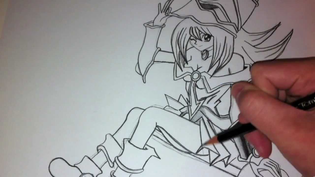 1280x720 Drawing And Coloring Dark Magician Girl