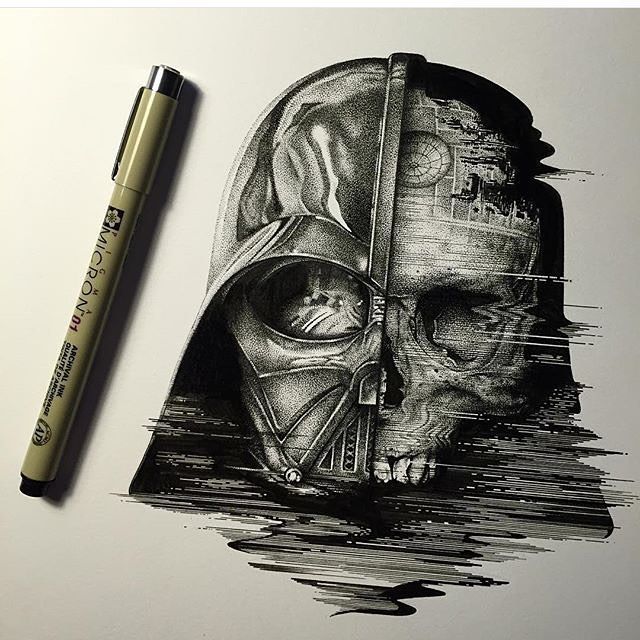 640x640 Darth Vader Drawing Artwork On Instagram Drawing Tipsideas