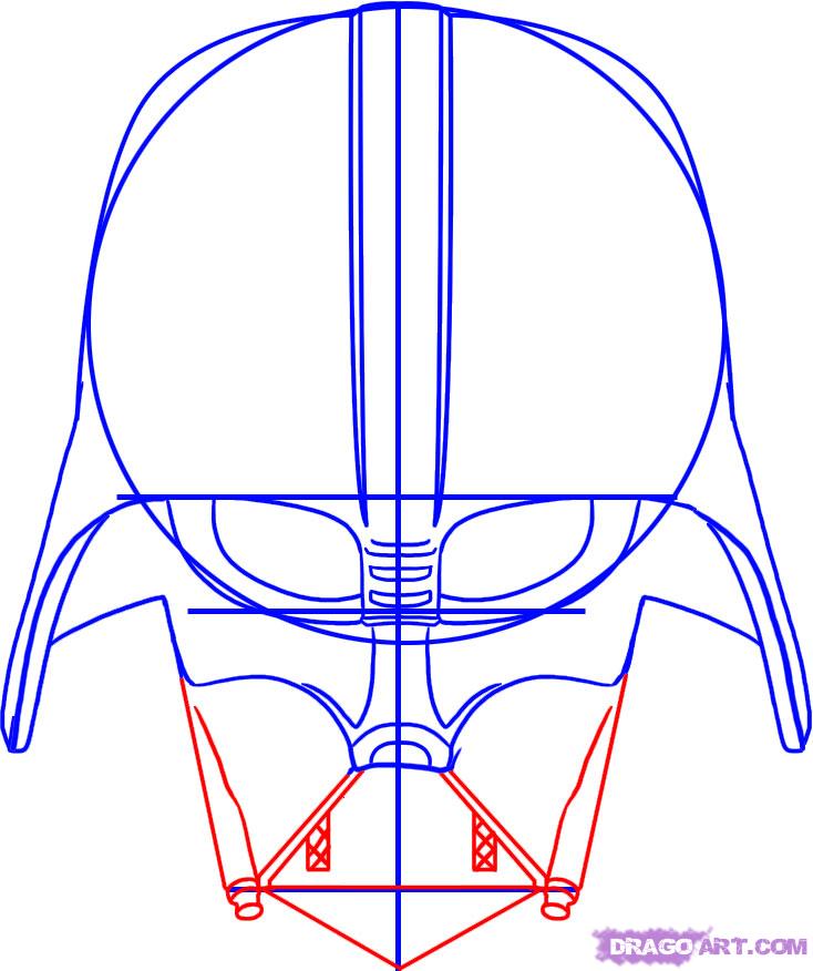 734x876 Styles How To Draw Darth Vader Dragoart As Well As How To Draw