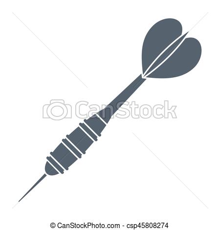 450x470 Darts Vector Icon. Dart For Darts Game, Vector Illustration