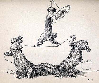 417x350 Rope Walk Artist Heinrich Kley Date 1910 1920 Medium Pen Amp Ink