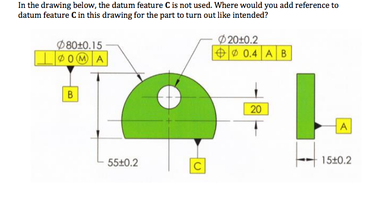 768x400 Solved In The Drawing Below, The Datum Feature C Is Not U