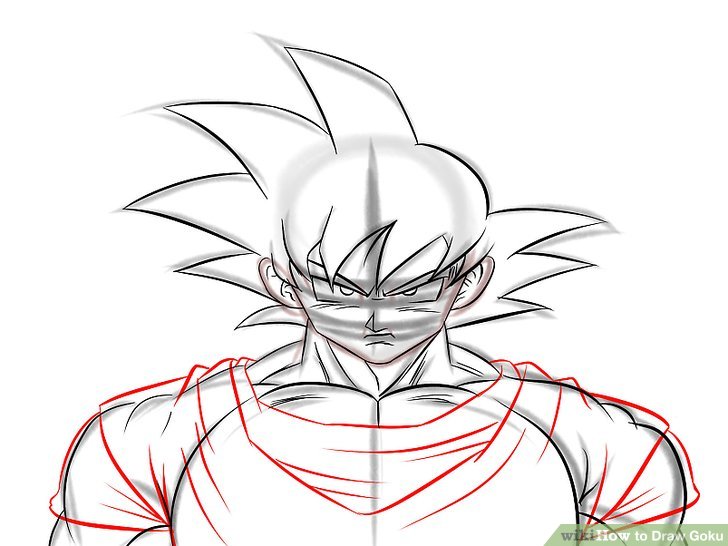 728x546 How To Draw Goku (With Pictures)
