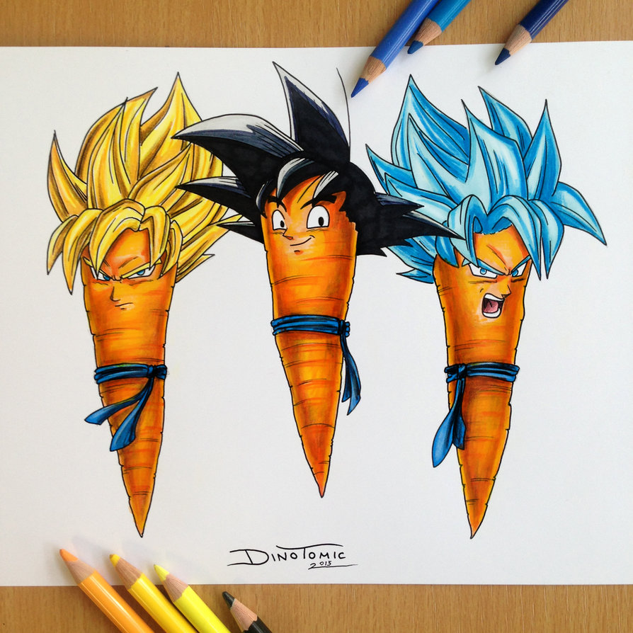 894x894 Goku Carrot Drawing By Atomiccircus