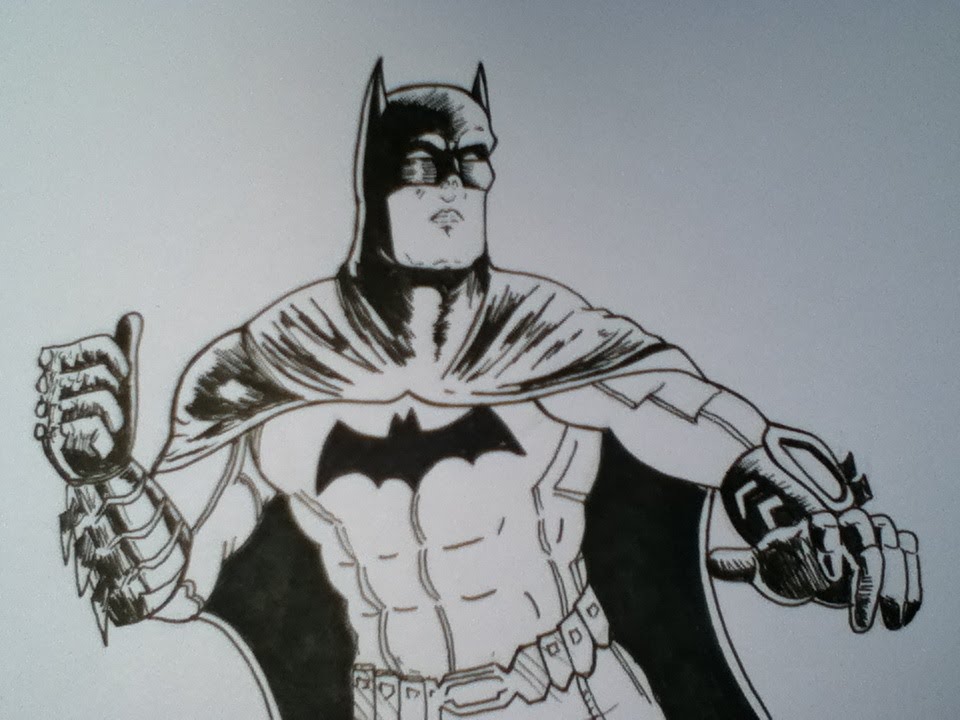 960x720 Drawing Batman, Dark Knight From Dc Comics