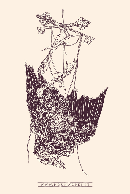 530x786 Dead Bird Illustration On Behance