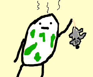 300x250 Slimy Moldy Egg Holds Dead Mouse