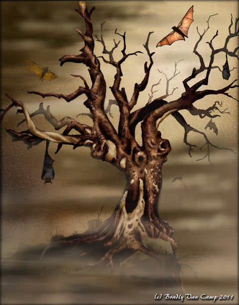 480x613 Kanapan Terror Bats Circiling Dead Oak Tree