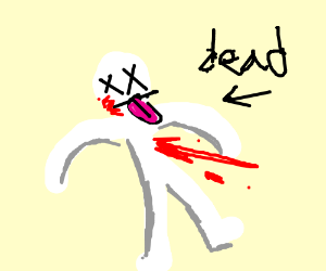 300x250 Dead Person (Drawing By Mustielsen)