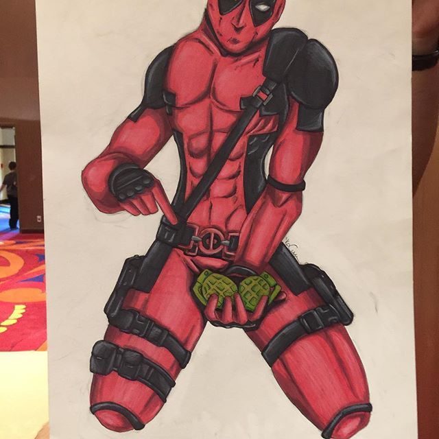 640x640 Cool D's Nuts Deadpool Art Created By @cynifyr99 With Their