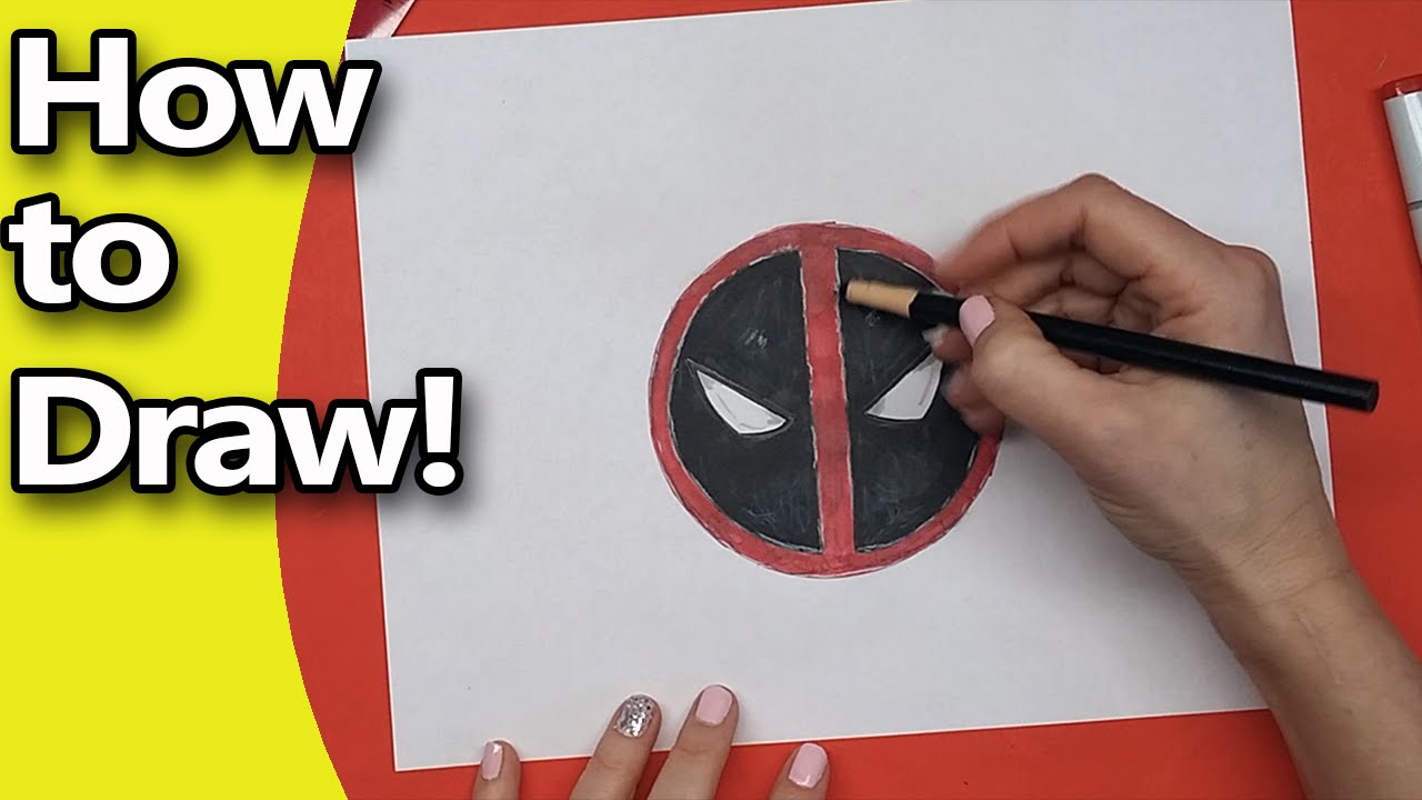1280x720 How To Draw The Deadpool Logo Step By Step