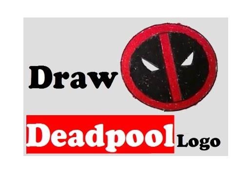 480x360 How To Draw Deadpool Logo Step By Step Deadpool Logo Easy To Draw