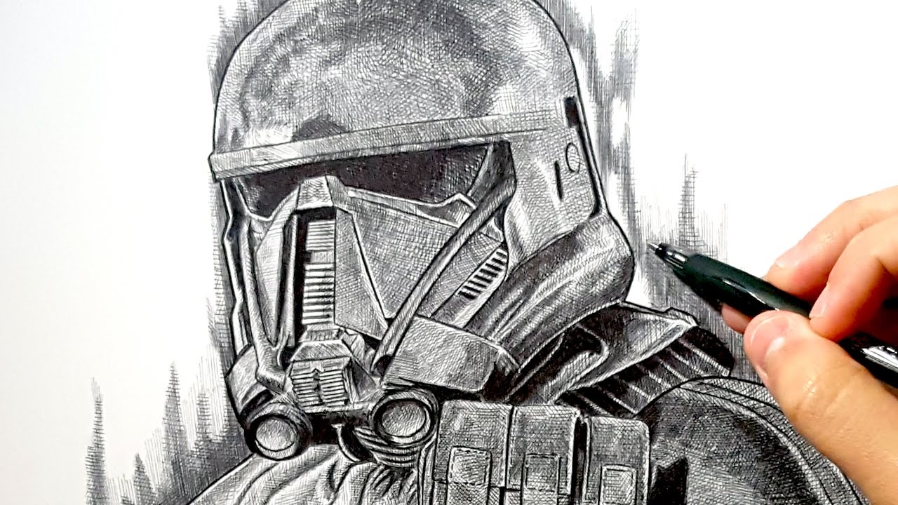 1280x720 Rogue One A Star Wars Story Death Trooper Drawing