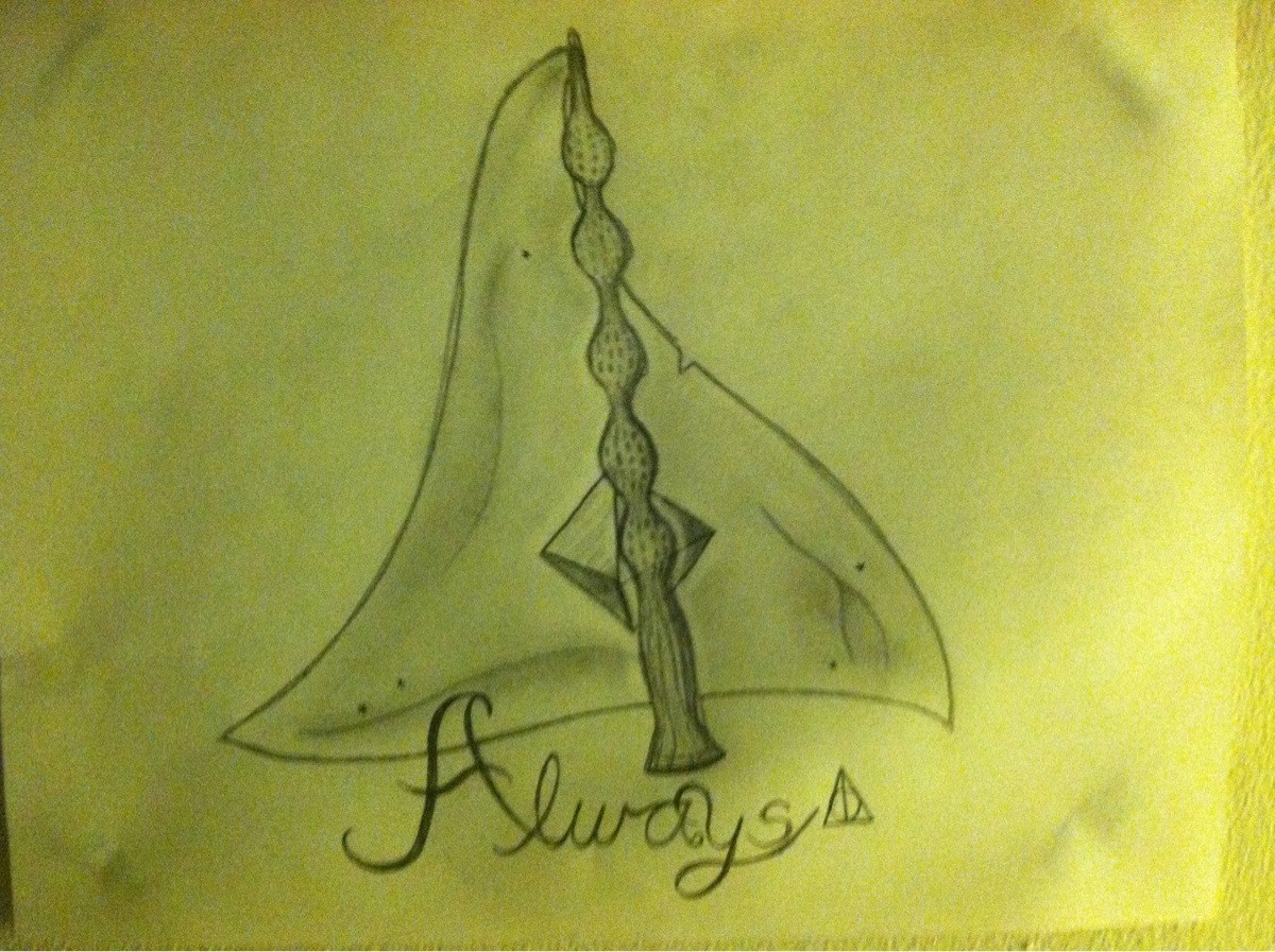 1200x897 Deathly Hallows Drawing My Friend Drew For Me Harrypotter
