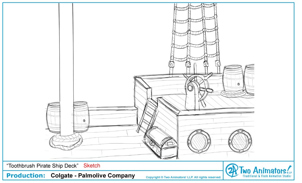 988x600 Pirate Ship Deck Drawing Sunglassesray