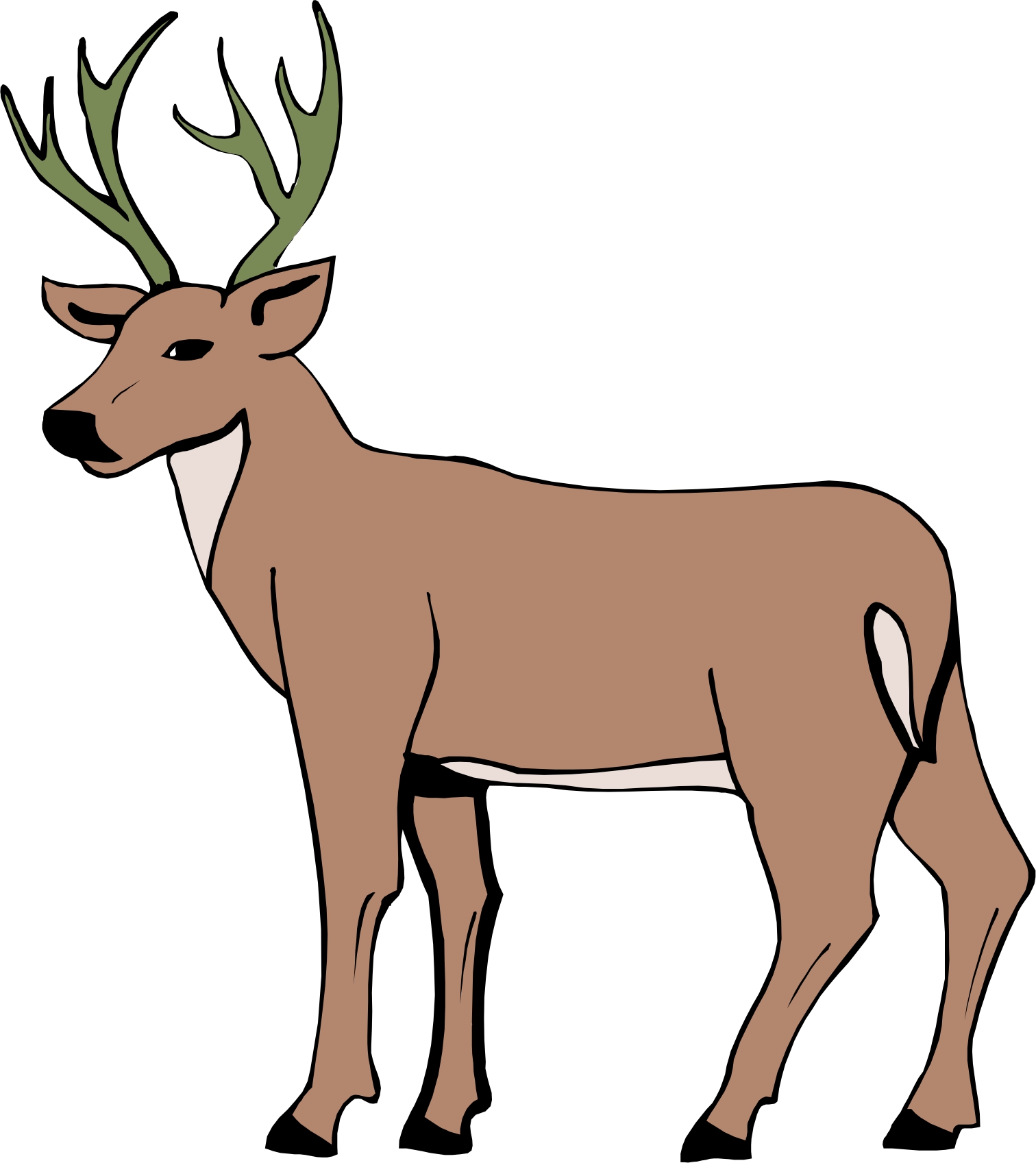 1512x1697 Cartoon Deer Cartoon Deer Page 2 Cartoon Drawing Ideas
