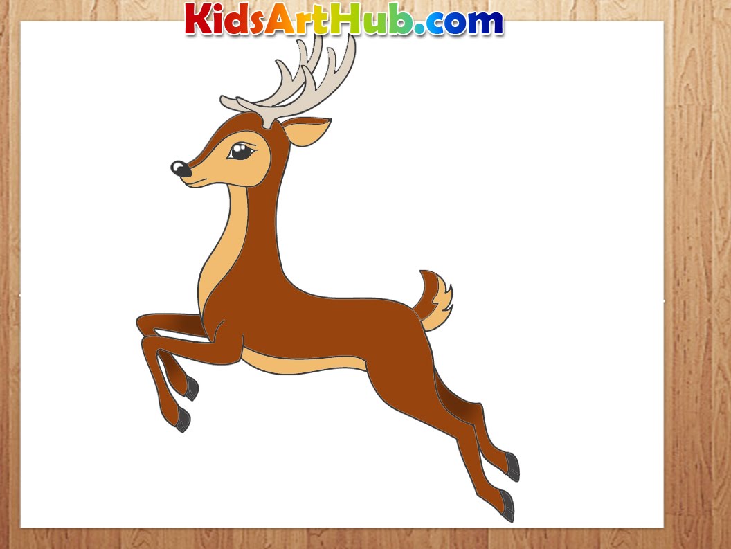 1056x793 How To Draw Deer