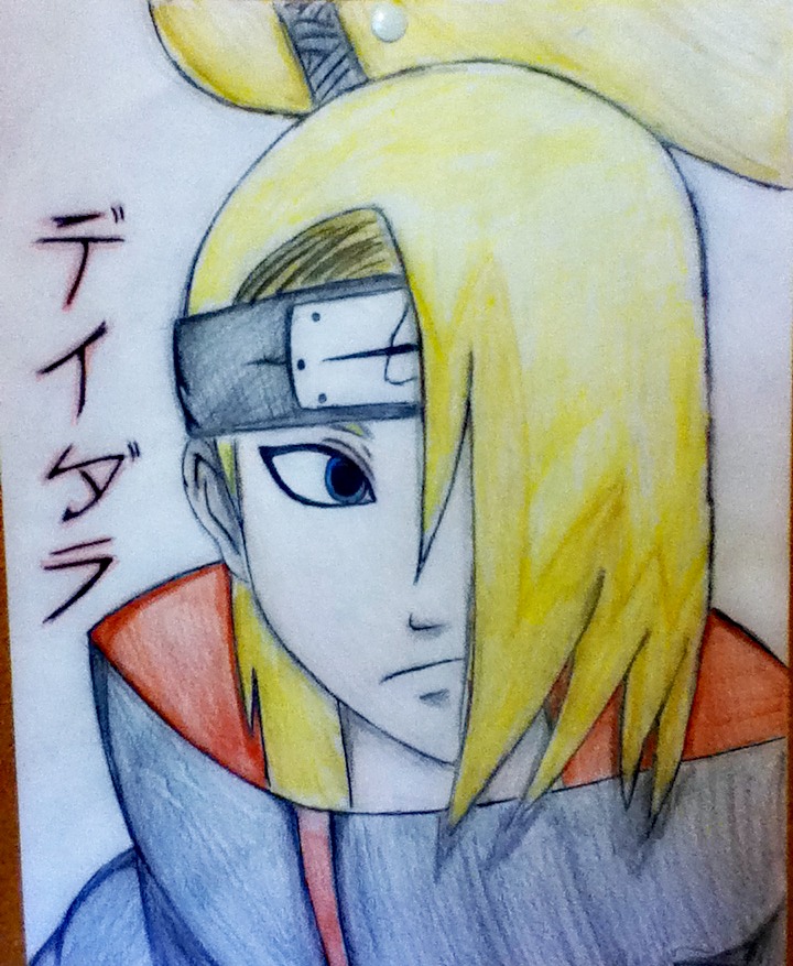 720x877 Just Another Deidara Drawing C By Ravenangel10