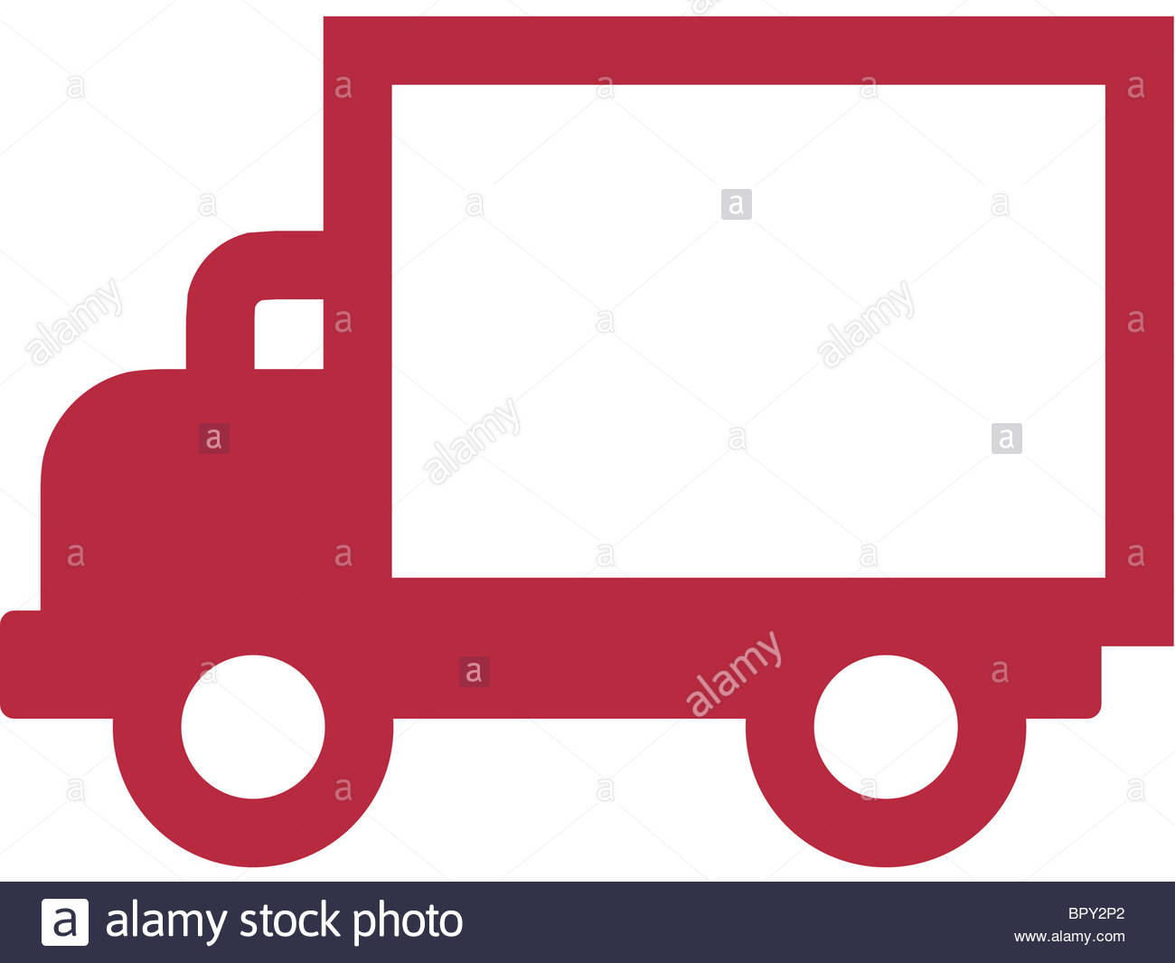 1300x1065 Drawing Of A Delivery Truck Stock Photo 31327690