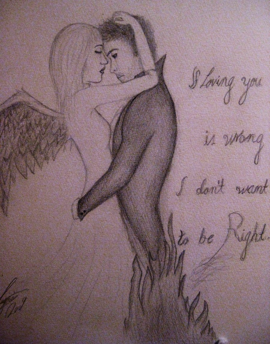 900x1146 The Angel And The Demon By Bklh362