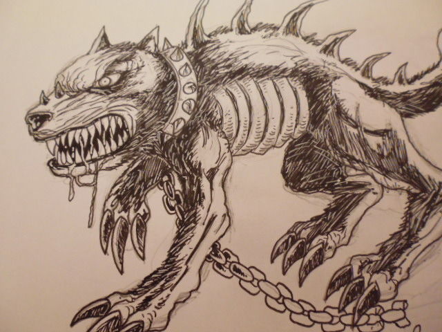 640x480 How To Draw A Demon Dog