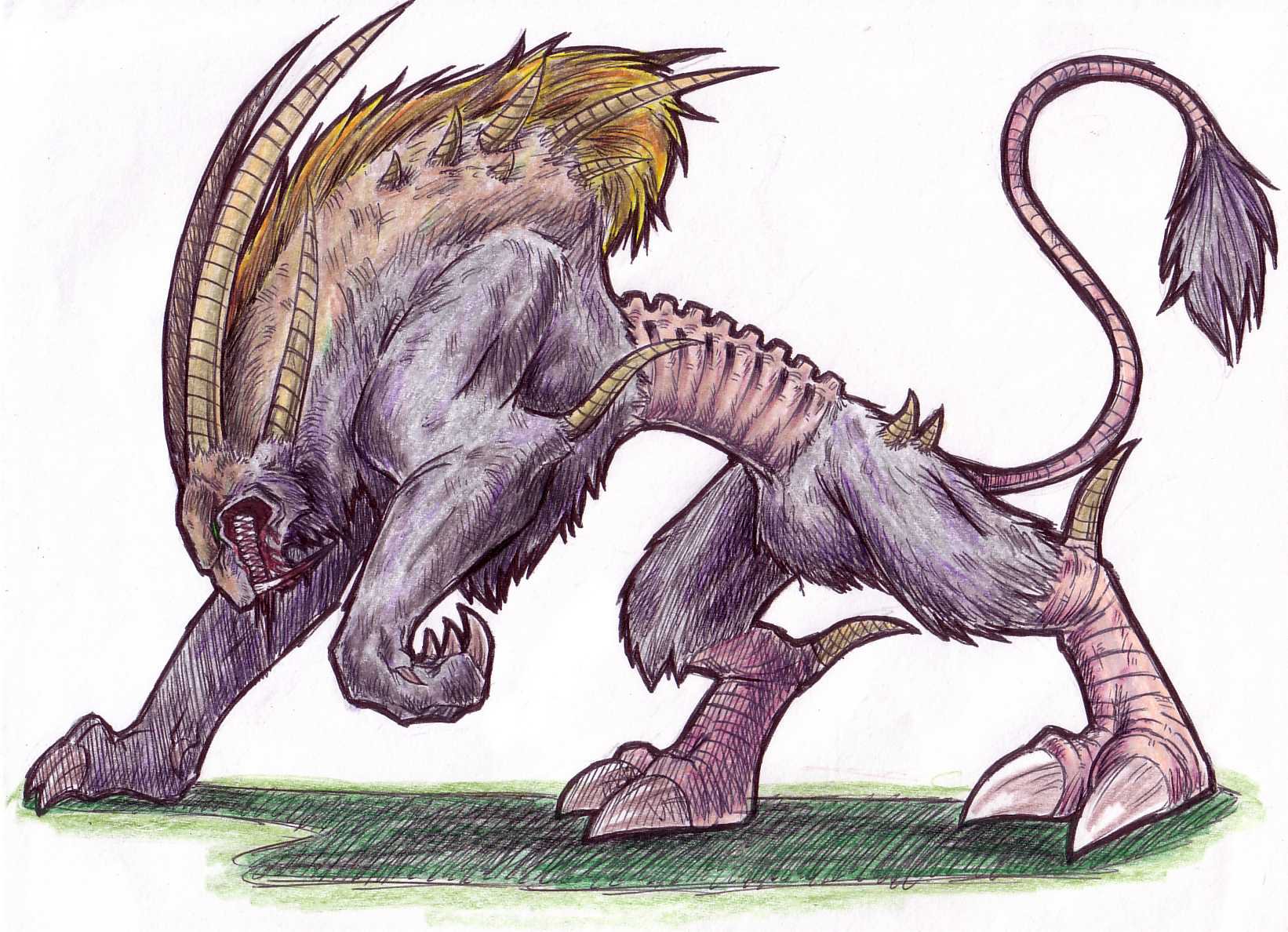 1642x1188 Demon Dog By Dokuro