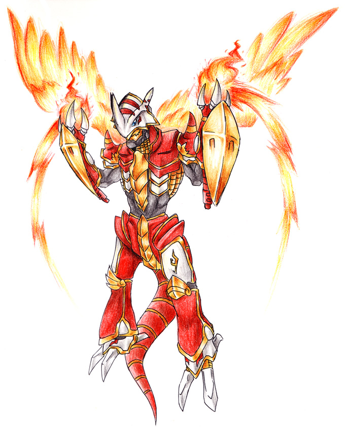 686x872 Burning Demon Dragon By Garmmon