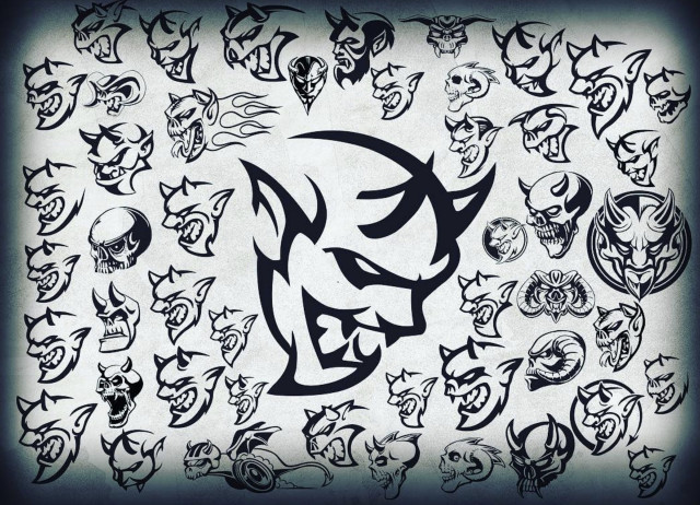 640x462 Demonic Drawings Dodge Shows Concept Sketches For Demon Logo