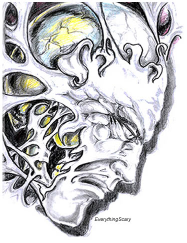 374x485 Demonic Tattoo Drawings Elaxsir